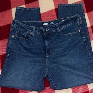 Old Navy Dark Blue Jeans. O. G. Straight High Rise